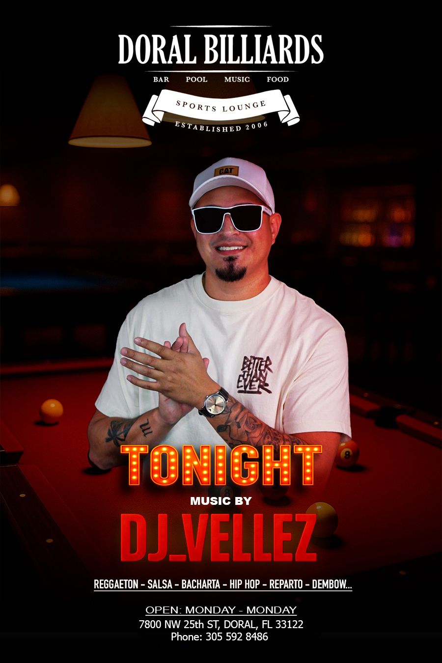 DJ at Doral Billiards